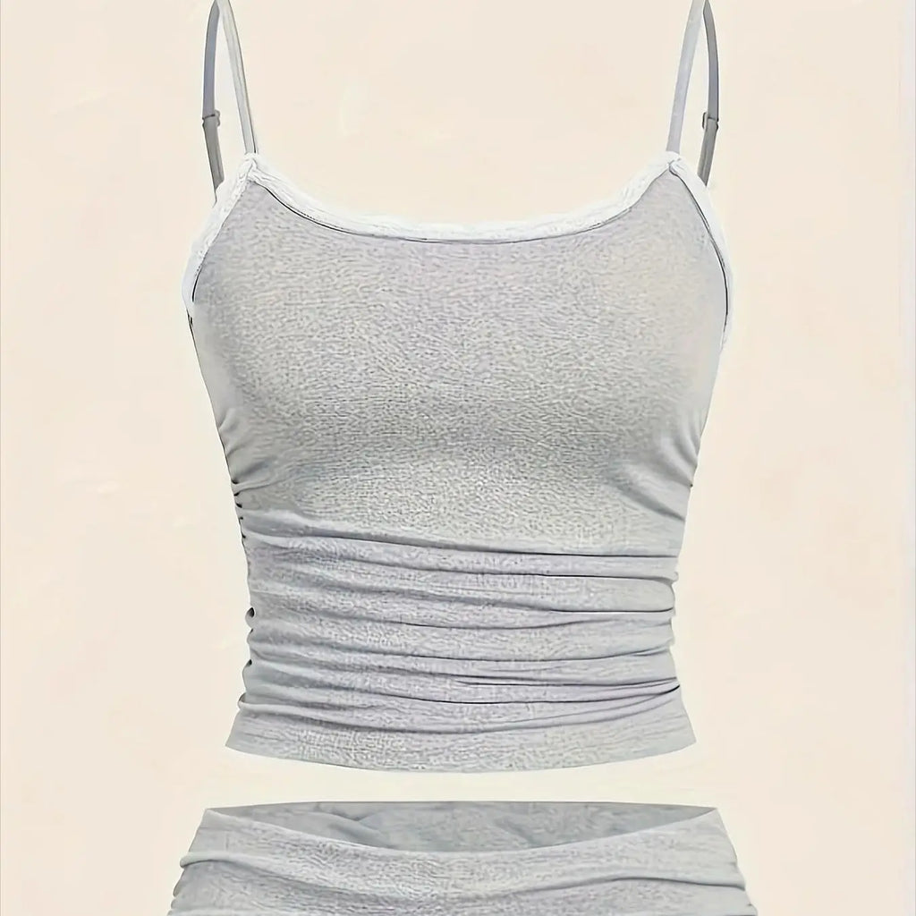 Grey Comfy Plus Size Lounge Set