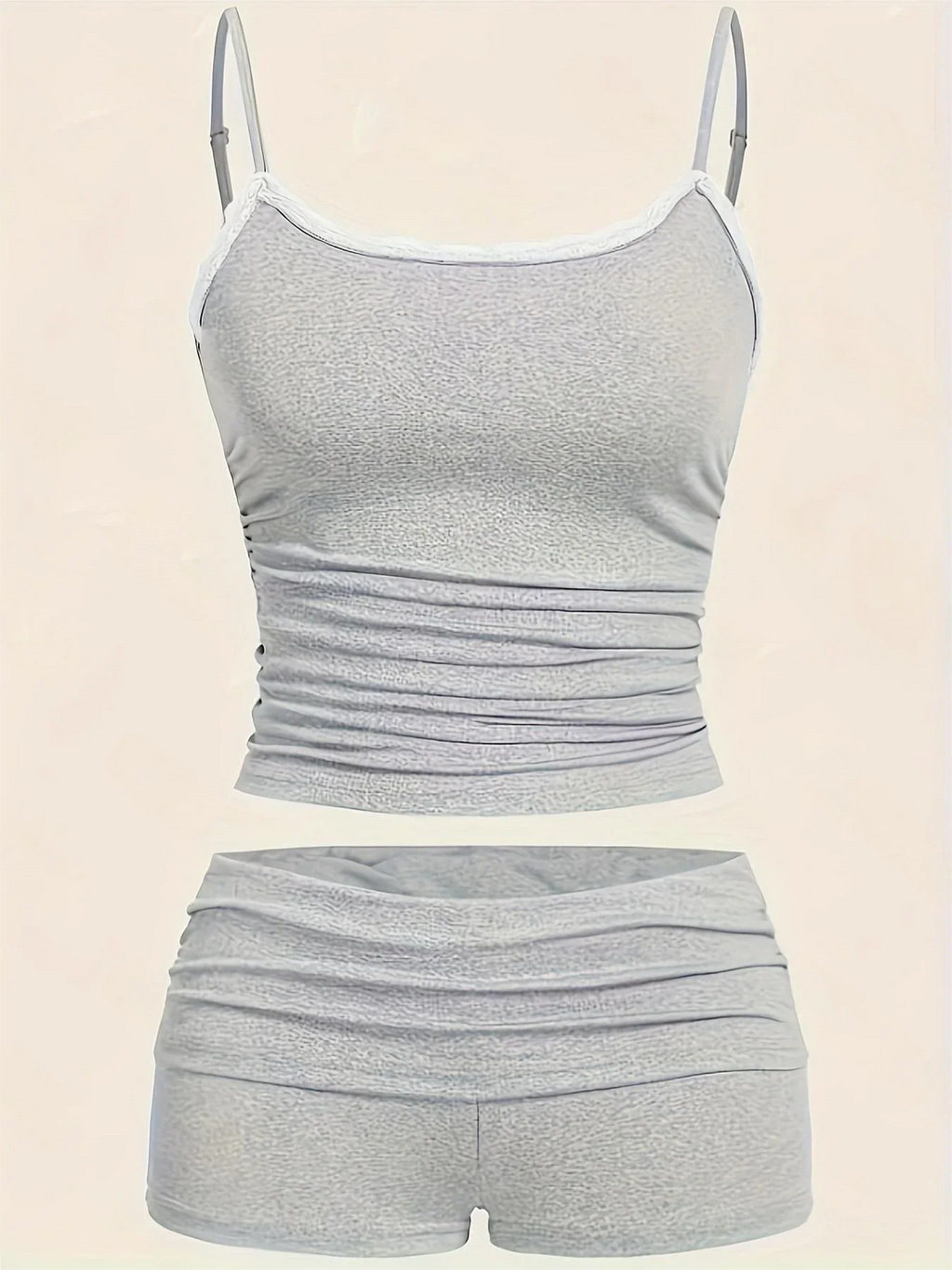 Grey Comfy Plus Size Lounge Set
