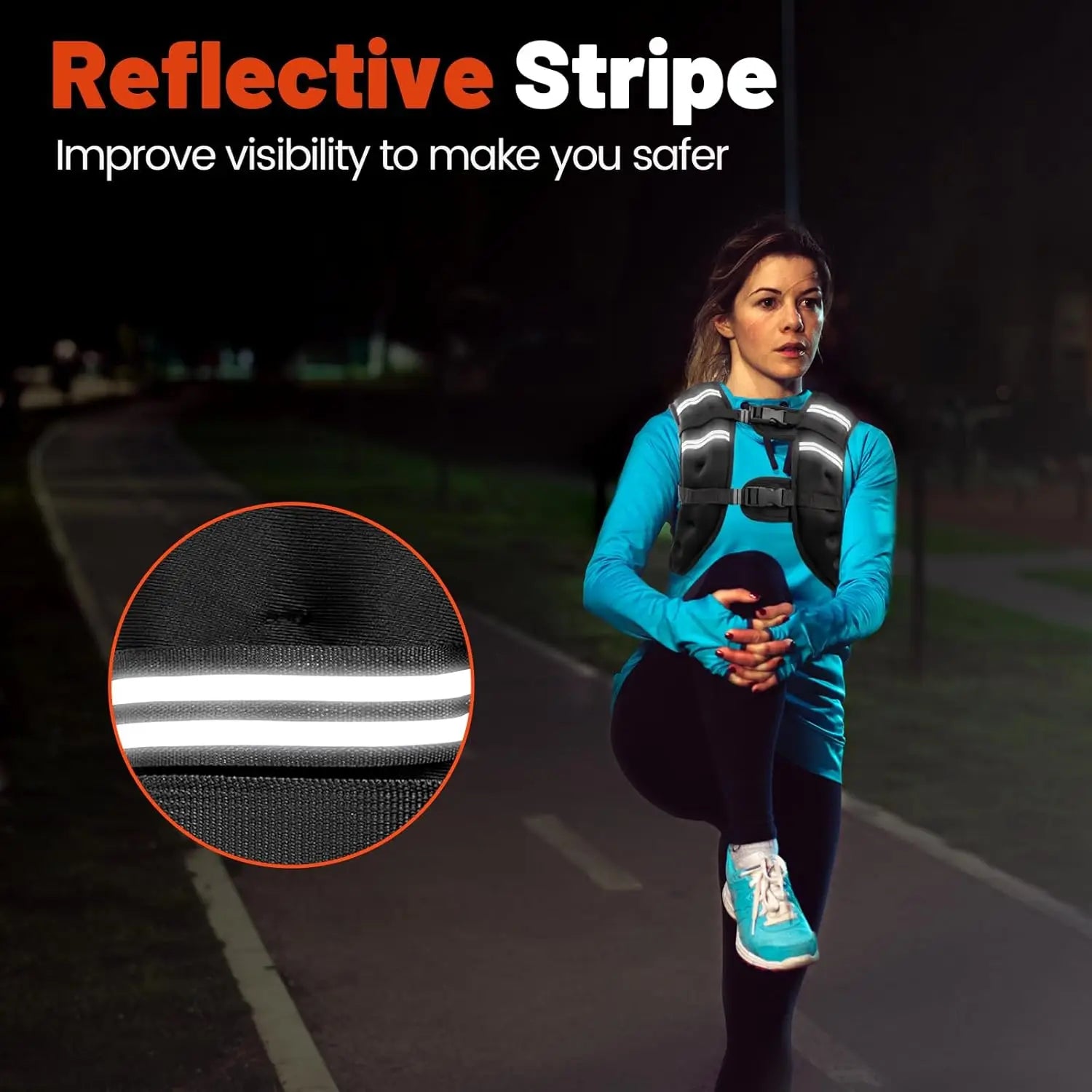 Adjustable Reflective Fitness Vest