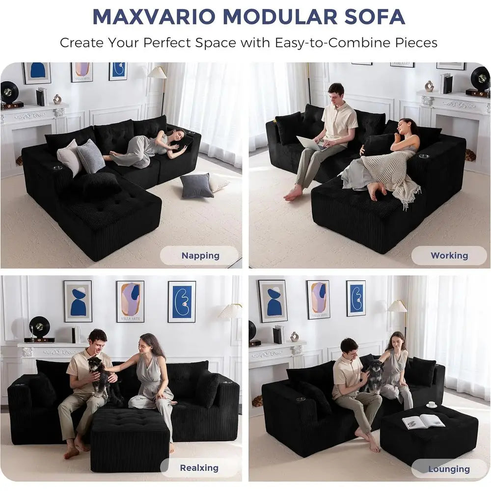 Cozy Cloud Sectional Sofa Couch