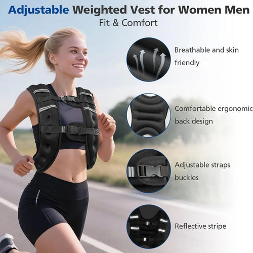 Adjustable Reflective Fitness Vest