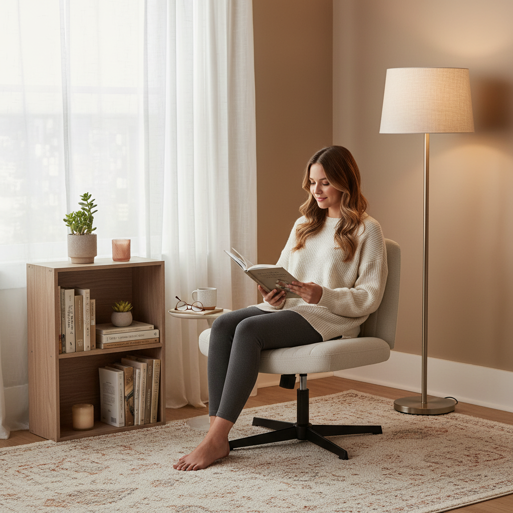 Cozy Cross-Legged Rocking Chair